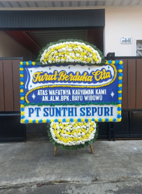 Papan Bunga Duka di Karang Kepuh